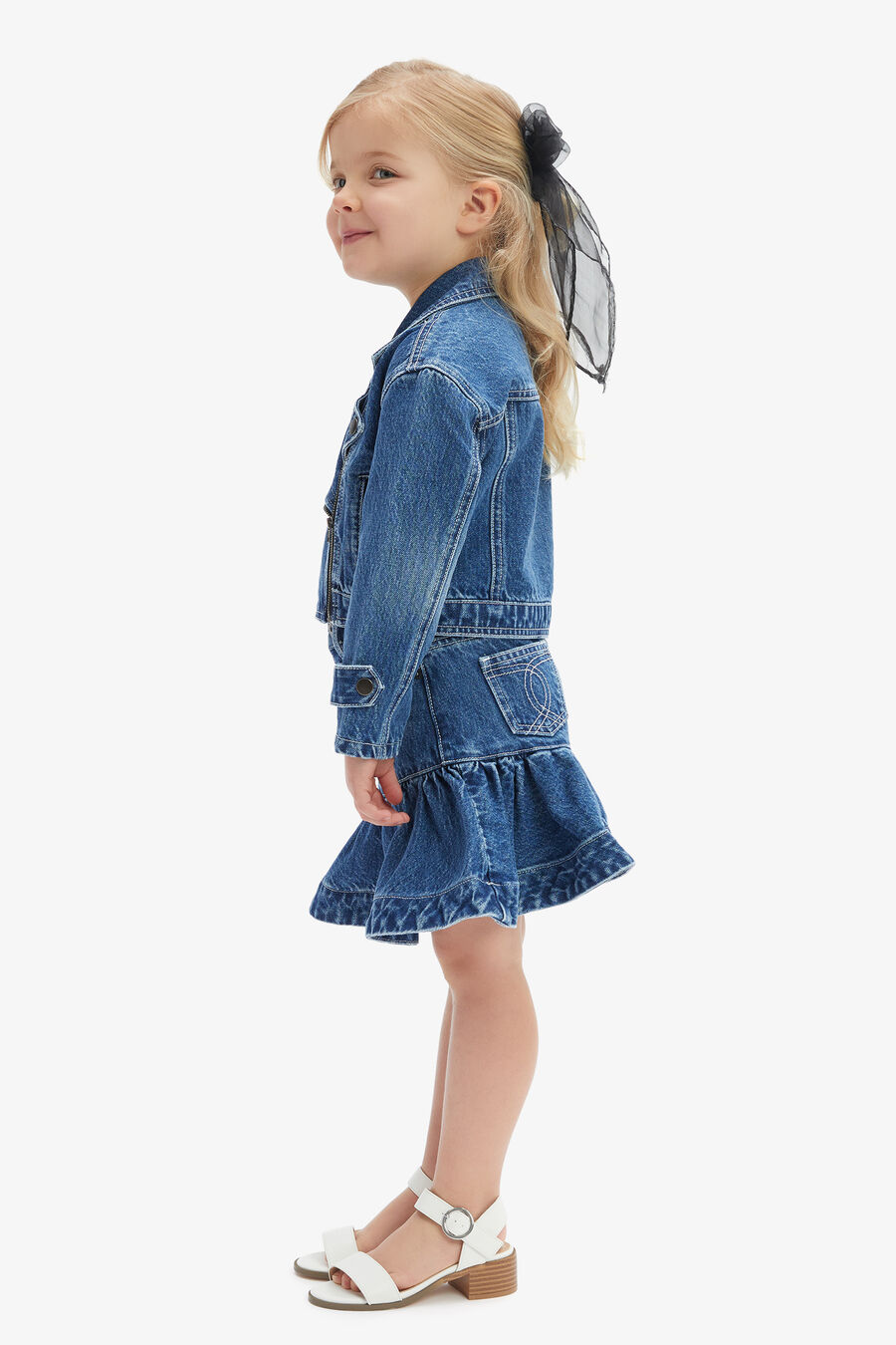COCO DENIM MINI SKIRT in colour Vintage Blue