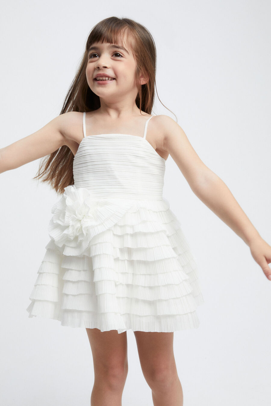 Girls Ginger Plisse Dress