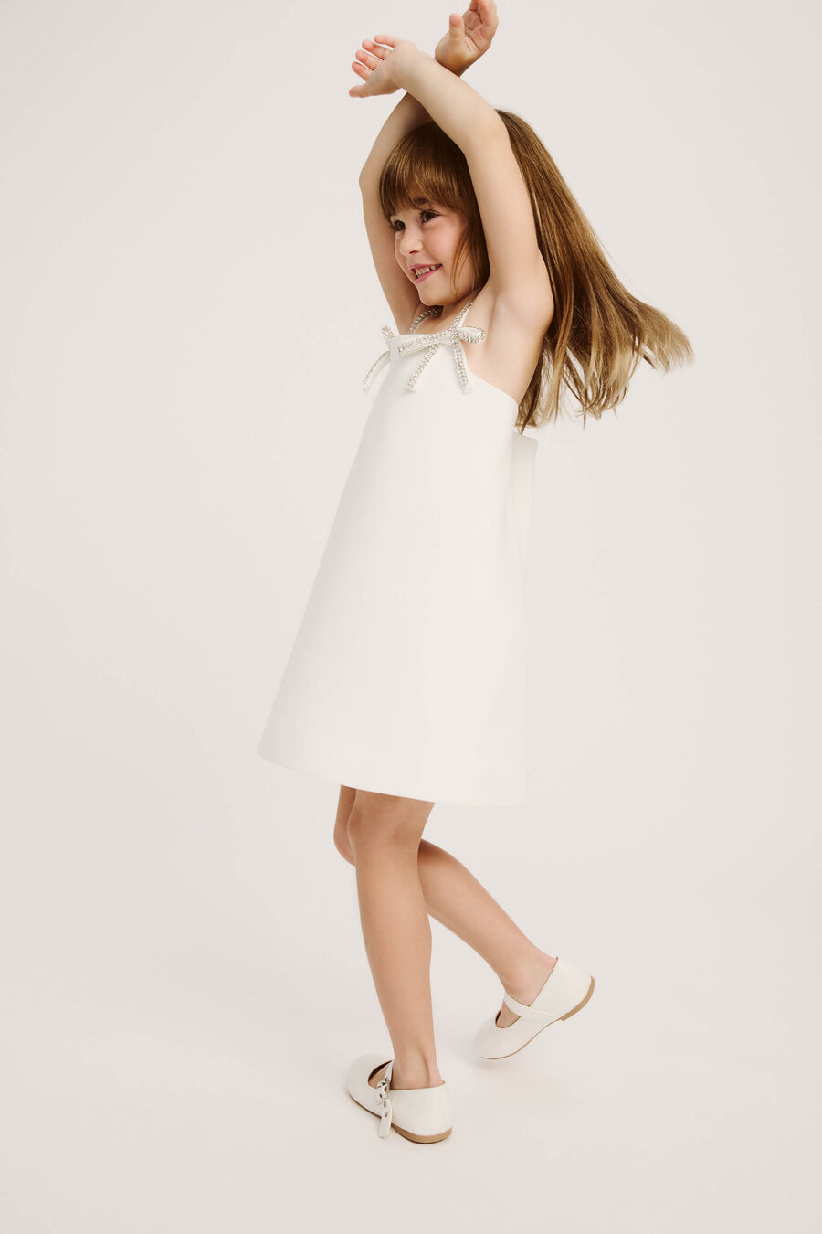 ZOE MINI DRESS in colour Orchid White