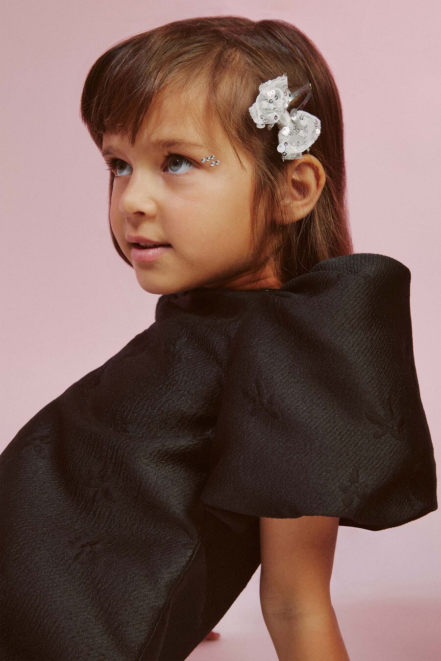 Girls Bow Clip And Hair Tie Set