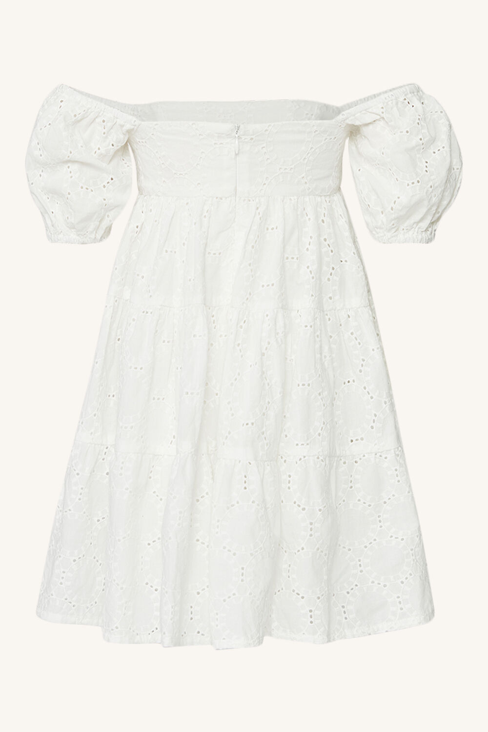 GIRLS sofia broderie mini dress in colour BRIGHT WHITE