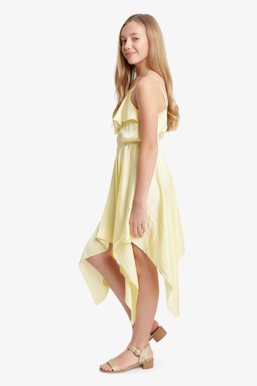 ADDY HANKY DRESS in colour LIMELIGHT