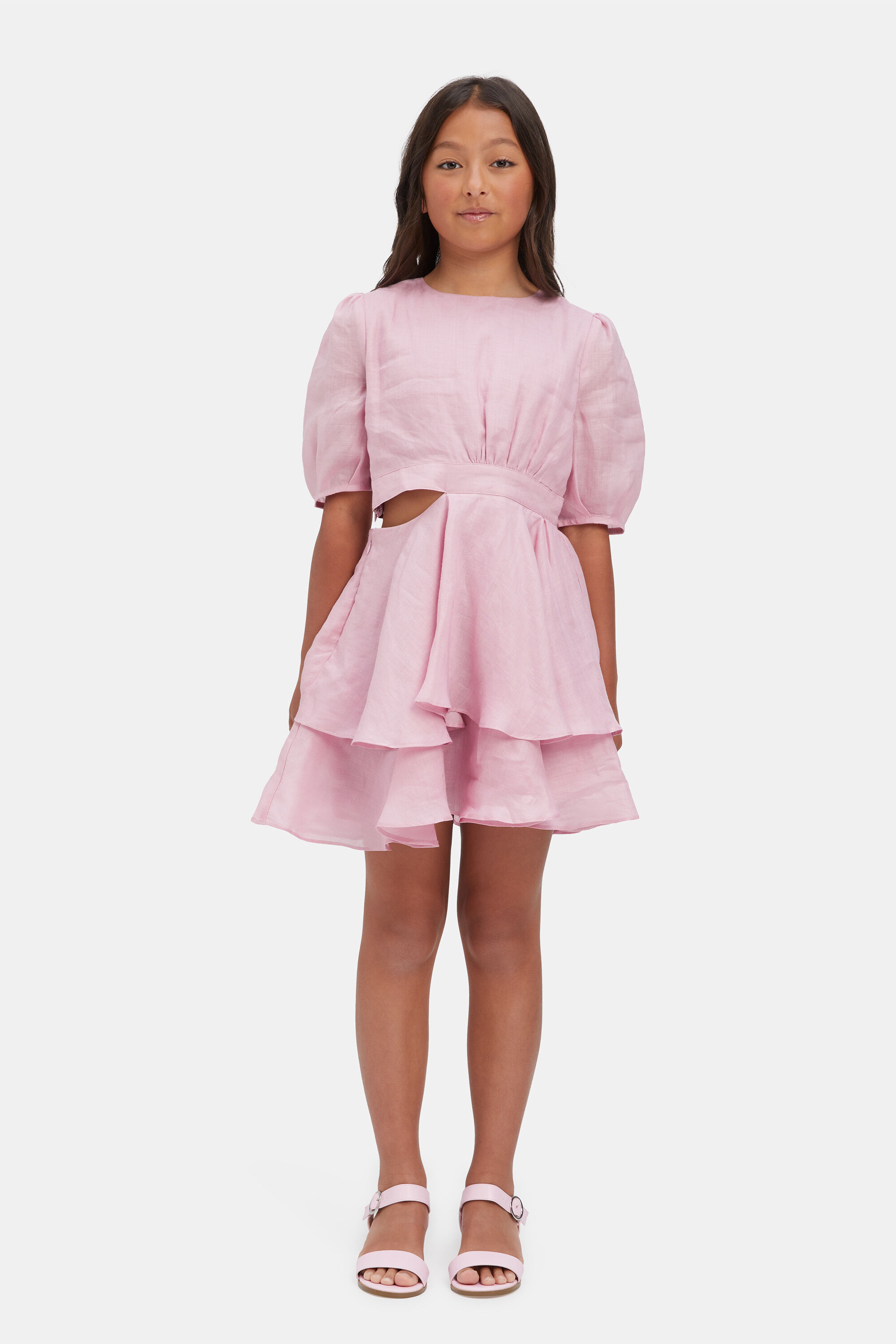 Pink dress sale junior shop