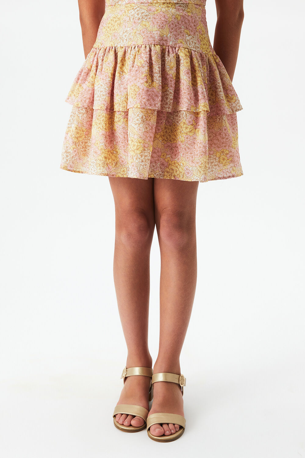 GIRLS AMEILA FLORAL SKIRT in colour EL N YELLOW