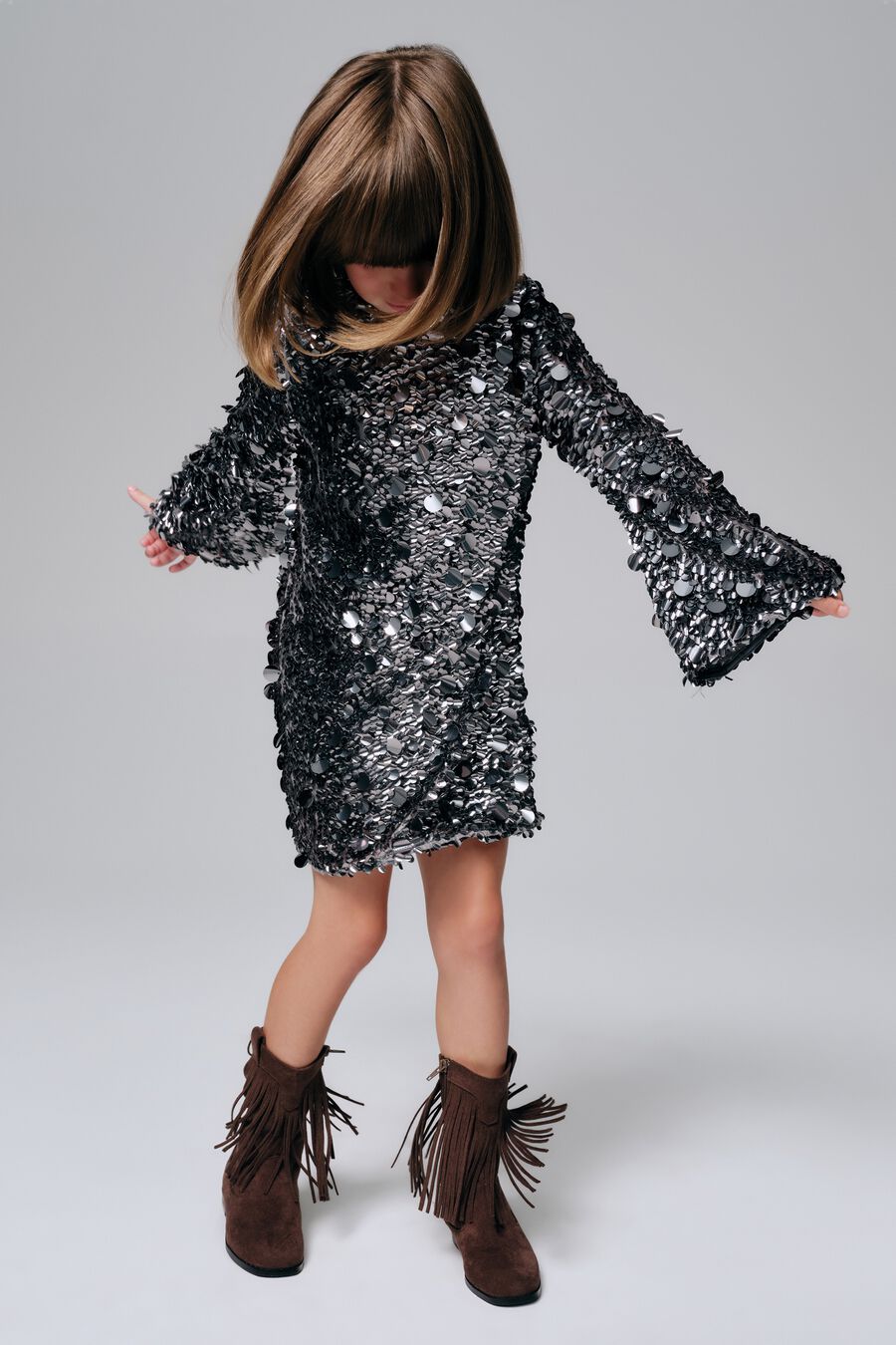 Girls Aria Sequin Dress
