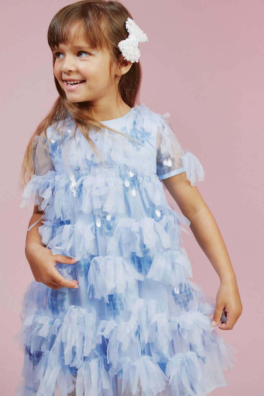 Girls Sparkle Bow Clip