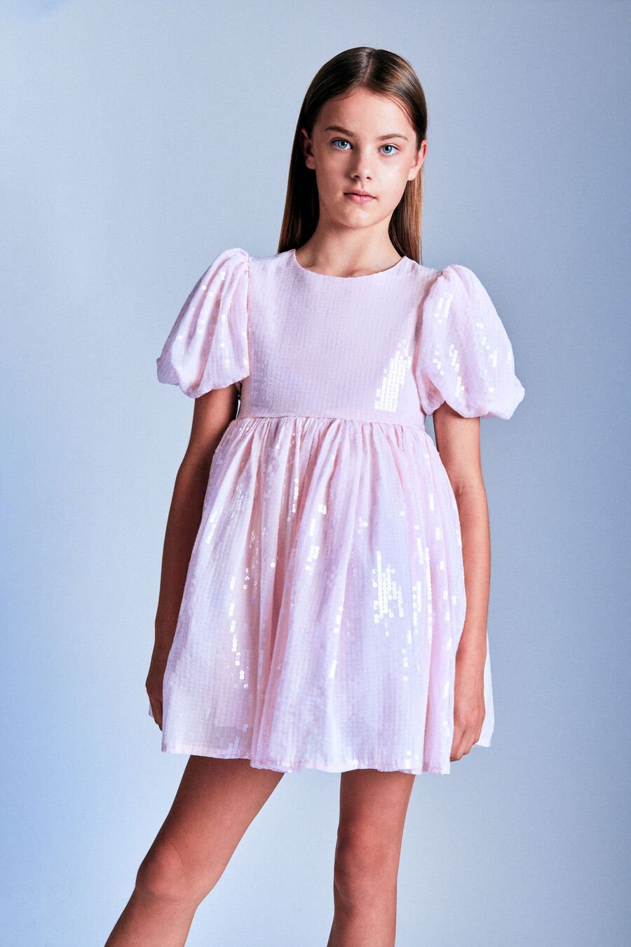 Girls Halina Sequin Mini Dress