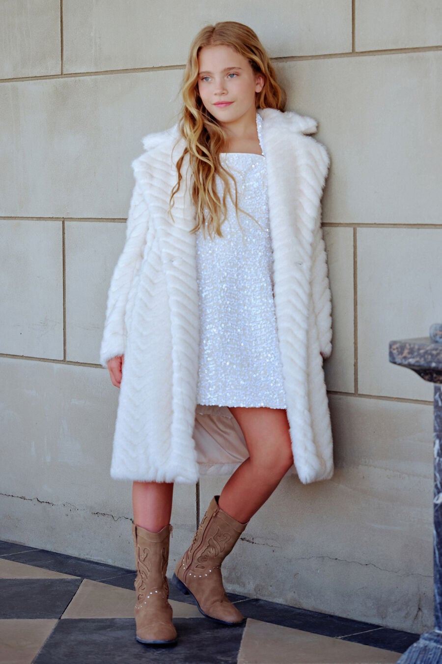 Girls Letty Faux Fur Coat