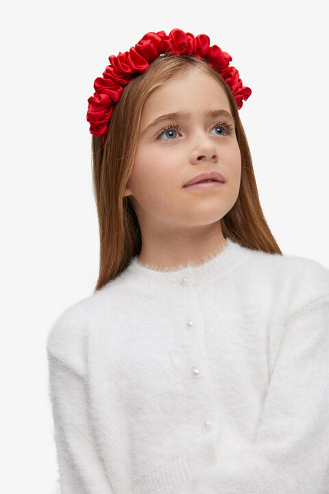 ANJA SCRUNCH HEAD BAND in colour FIESTA