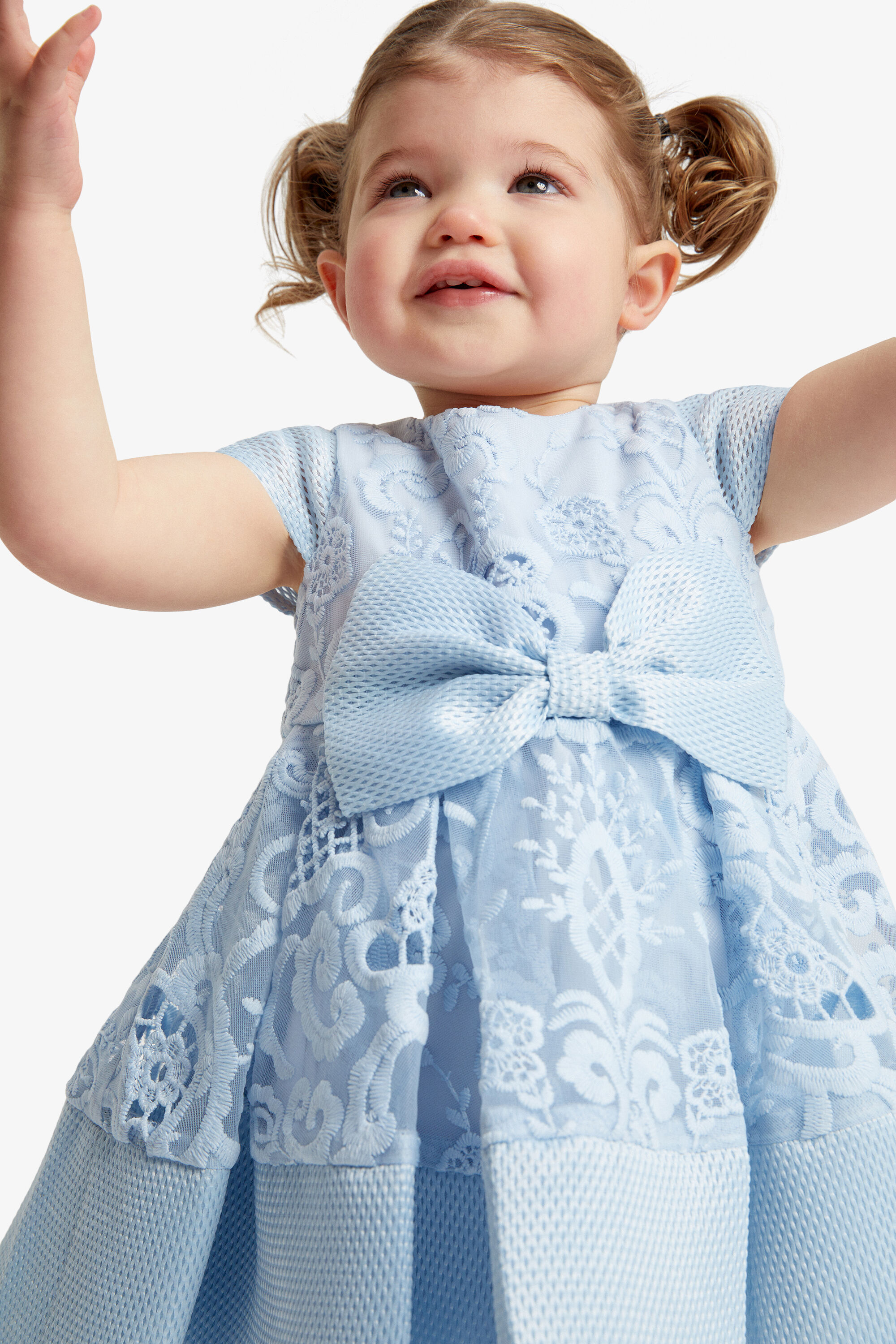 Baby Girl Ava Starlet Dress In Sky Blue Bardot Junior