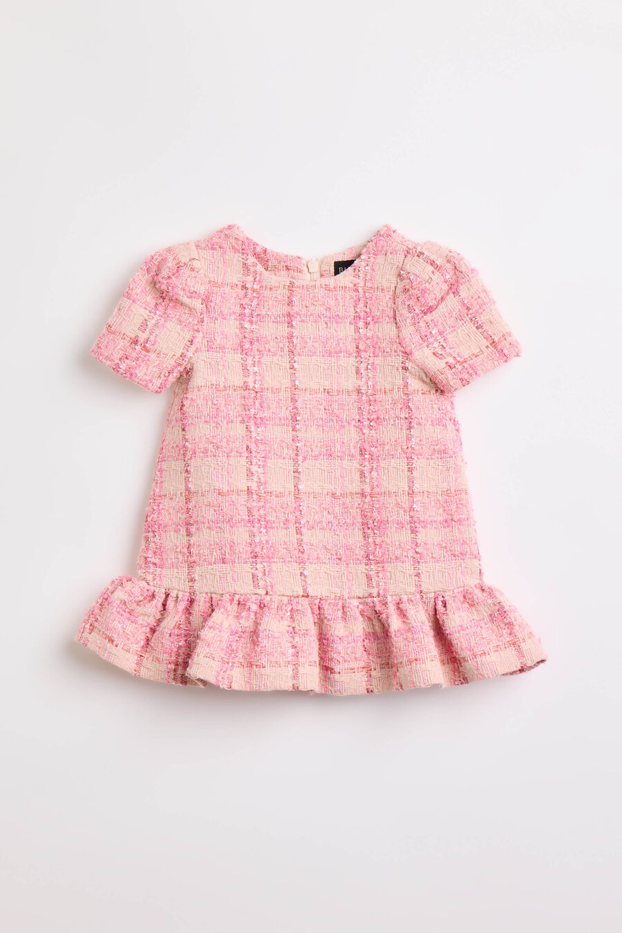 INES BOUCLE MINI DRESS in colour Pink