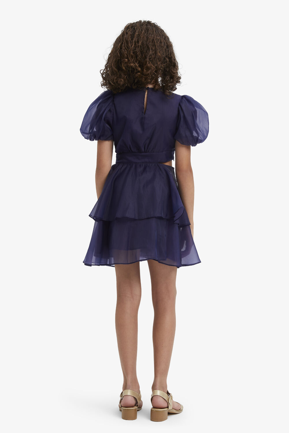 MAIA ORGANZA MINI DRESS in colour BLACK IRIS