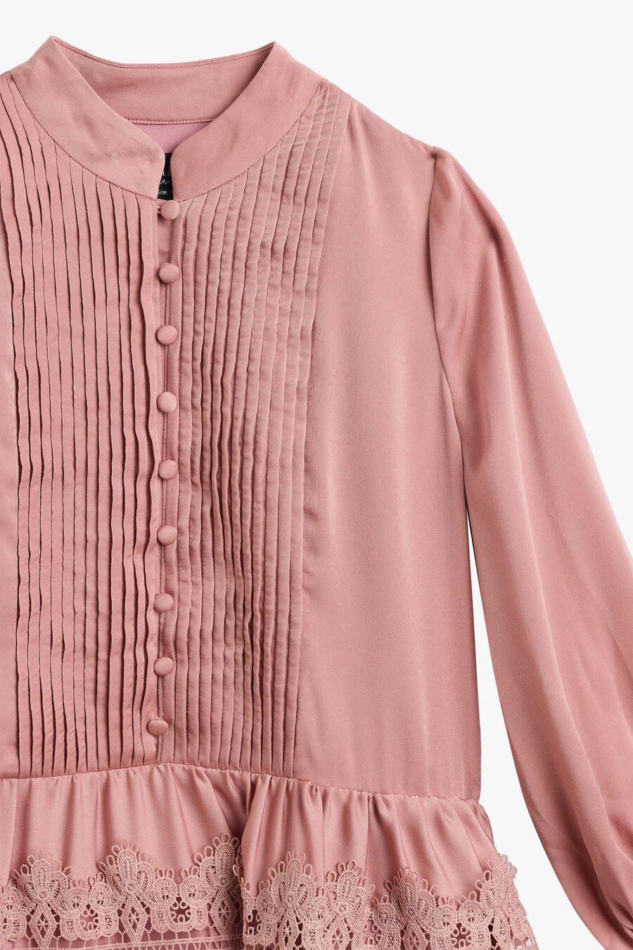 Girls Anie Satin Shirt Dress