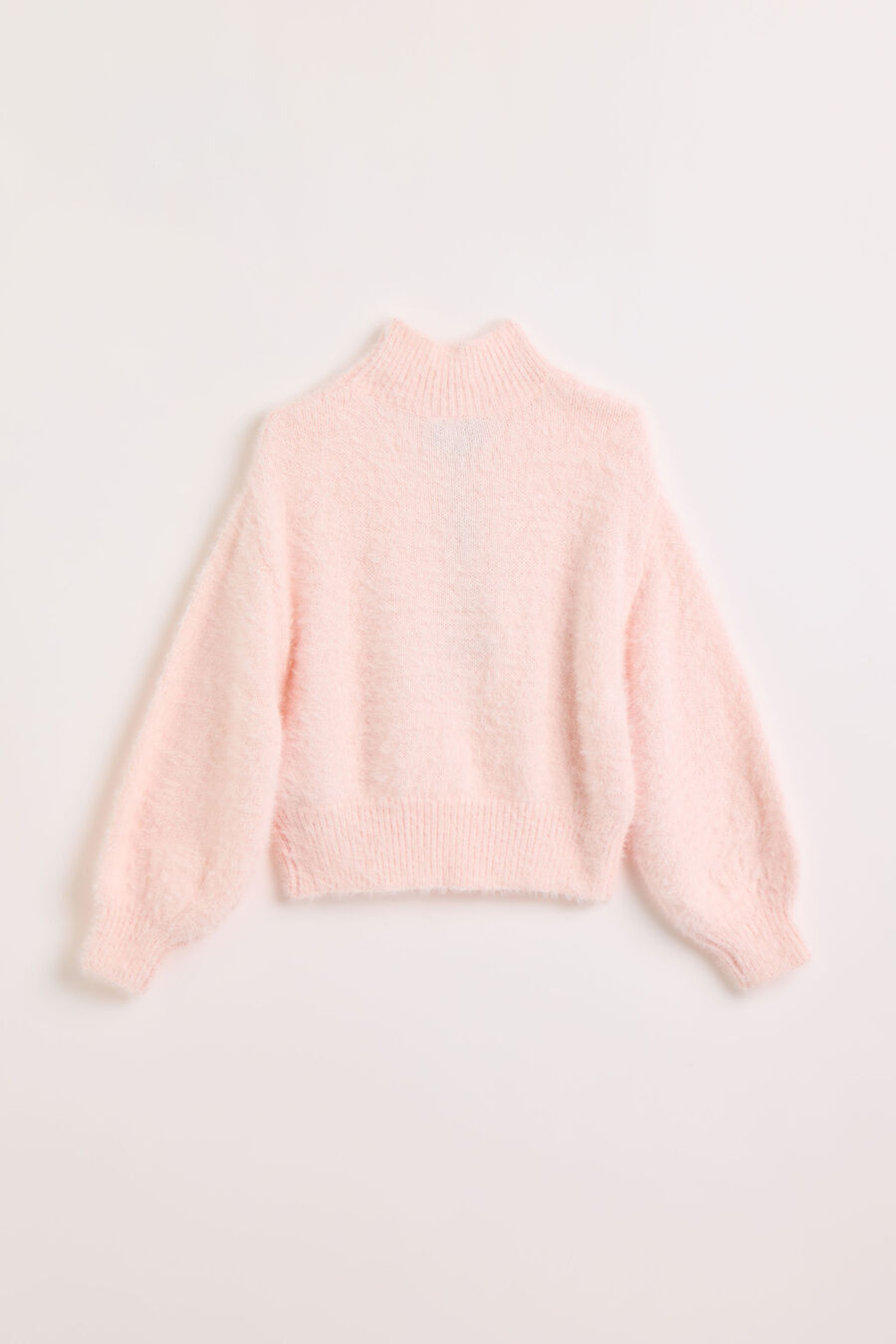 BELL SLEEVE KNIT in colour SOFT PINK