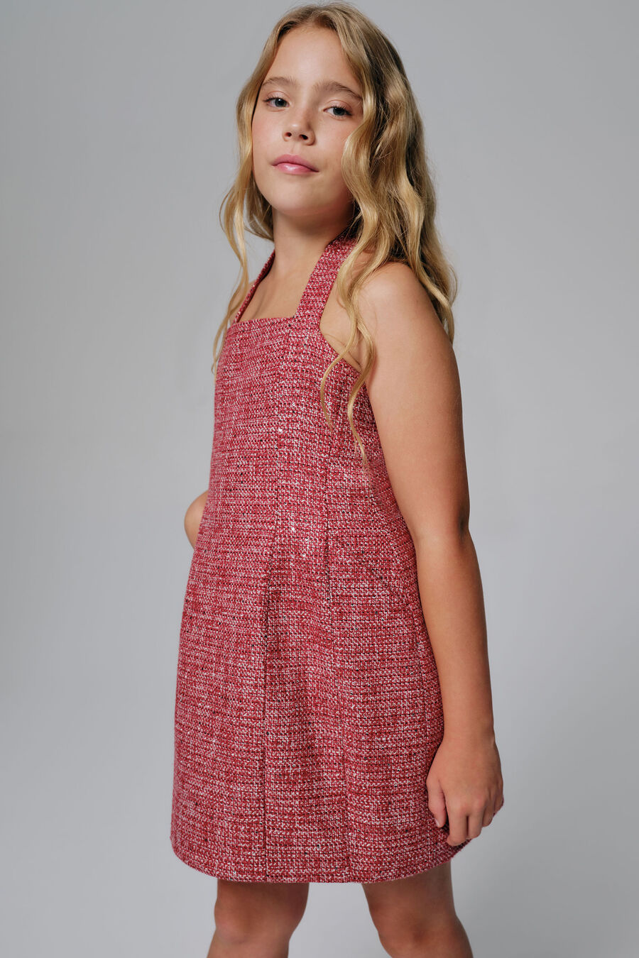 Girls Lana Boucle Dress
