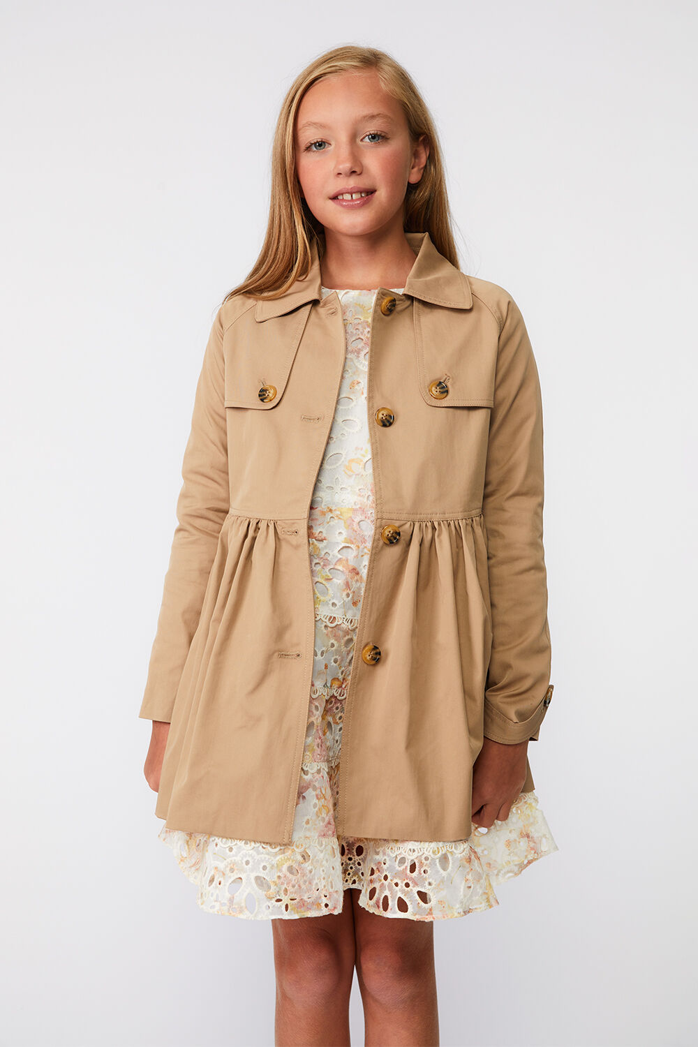 Girls deals tan coat