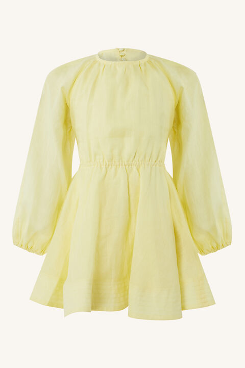 GIRLS MARGO MINI DRESS in colour BUTTERCUP
