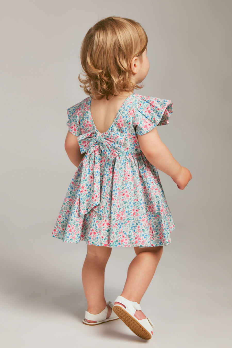 LANAI DRESS in colour Blue & Pink
