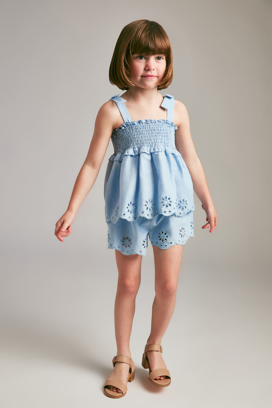 ALINA LINEN SET in colour Blue