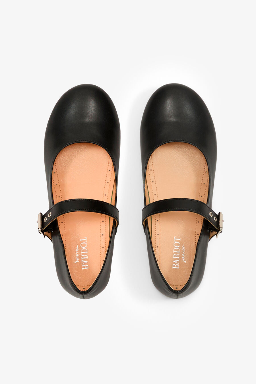 BALLET BUCKLE FLAT in colour BLACK