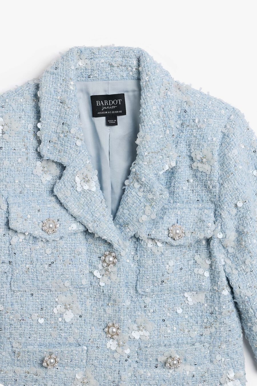 Girls Yve Sequin Boucle Blazer