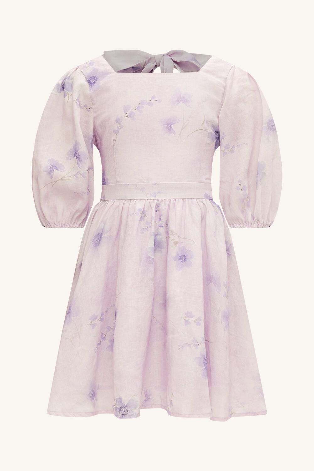 MARGO FLORAL MINI DRESS in colour PETAL PINK