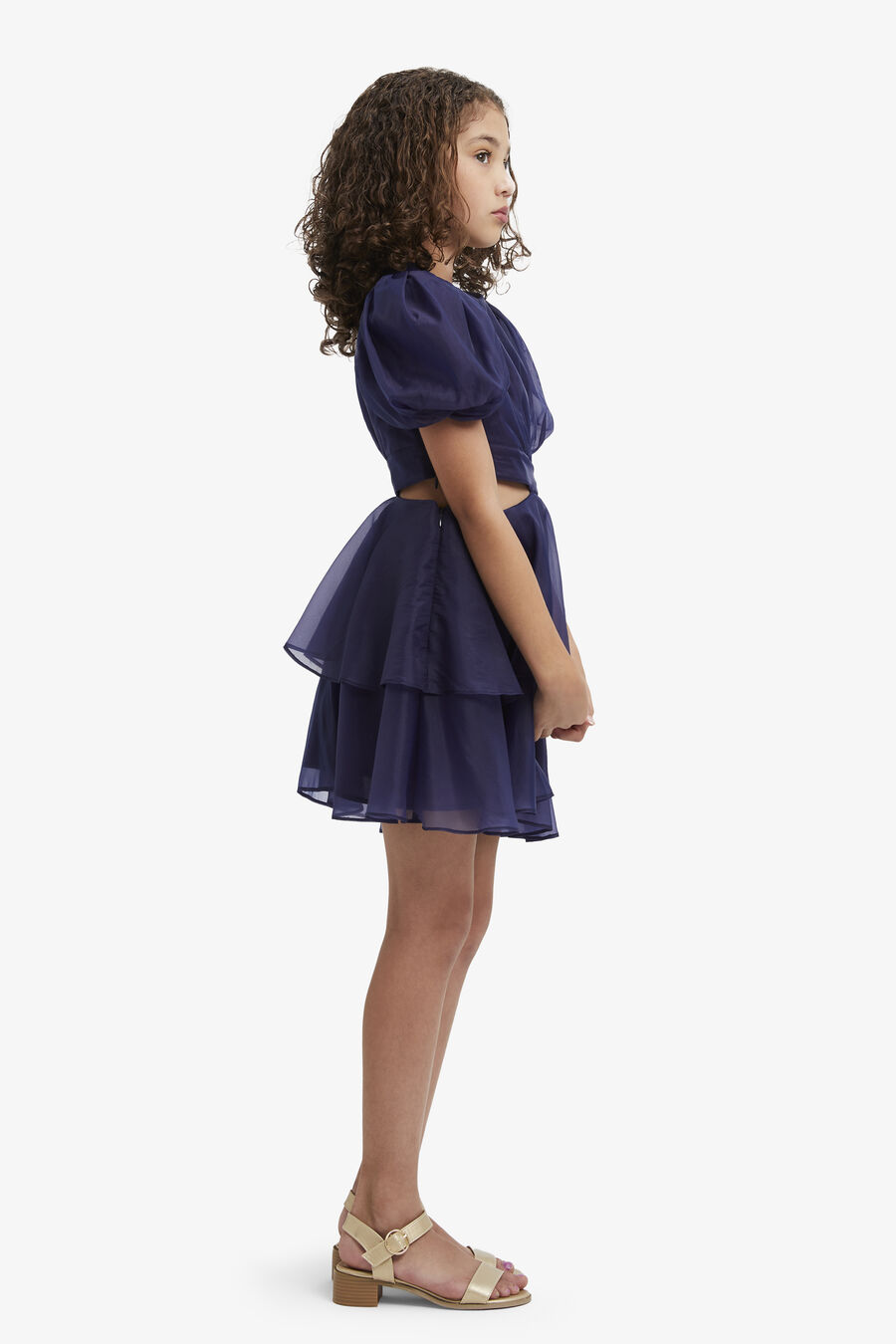 Girls Maia Organza Mini Dress
