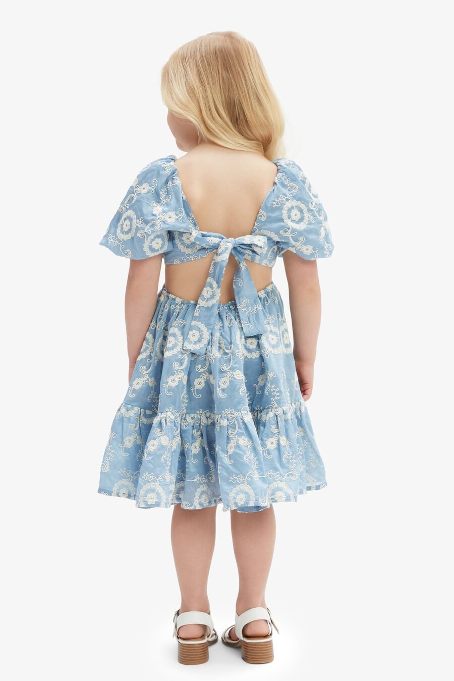 Girls Ellory Broderie Mini Dress