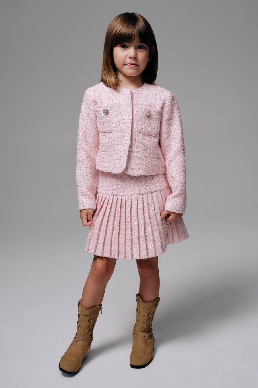 Girls Shiloh Boucle Set