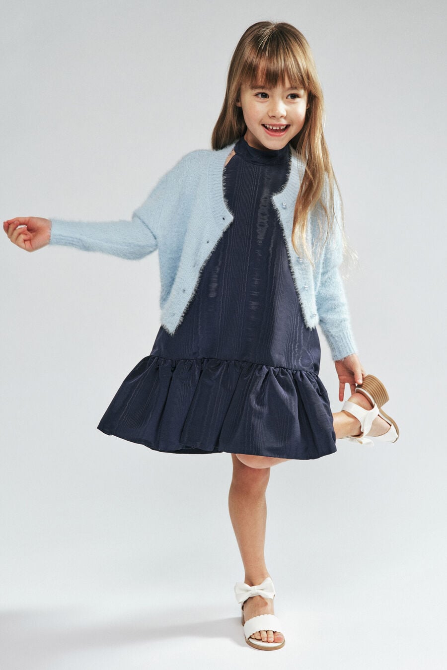 Girls Bell Sleeve Cardi