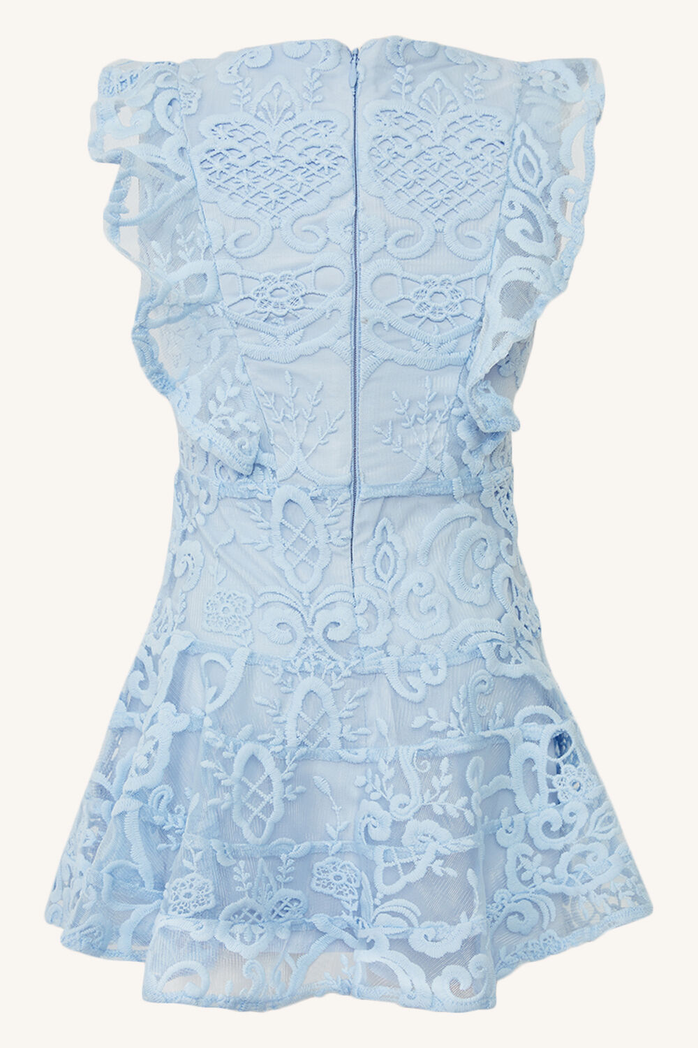 SADIE LACE DRESS in colour CROWN BLUE