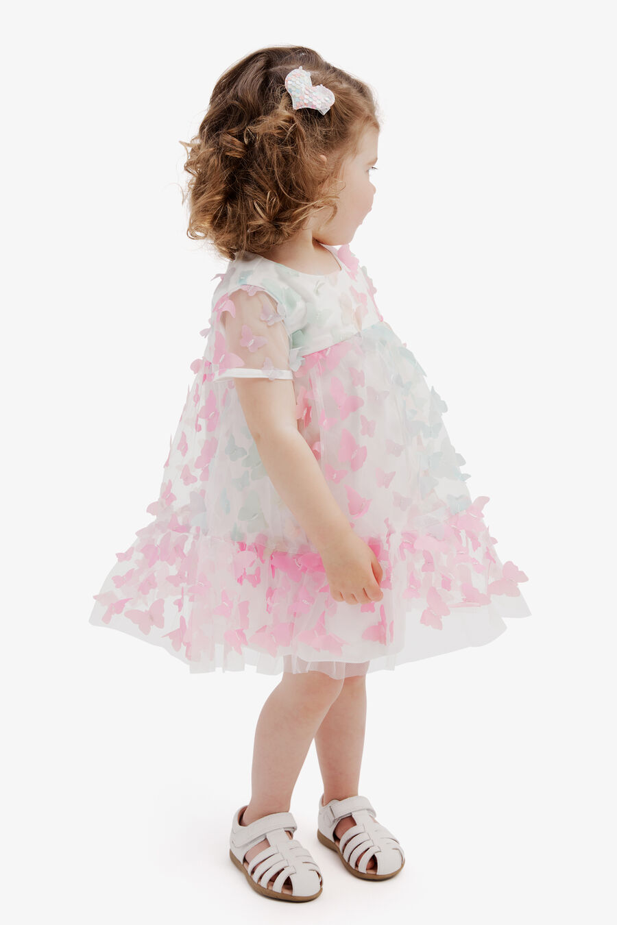 Baby Girl Butterfly Tiered Dress