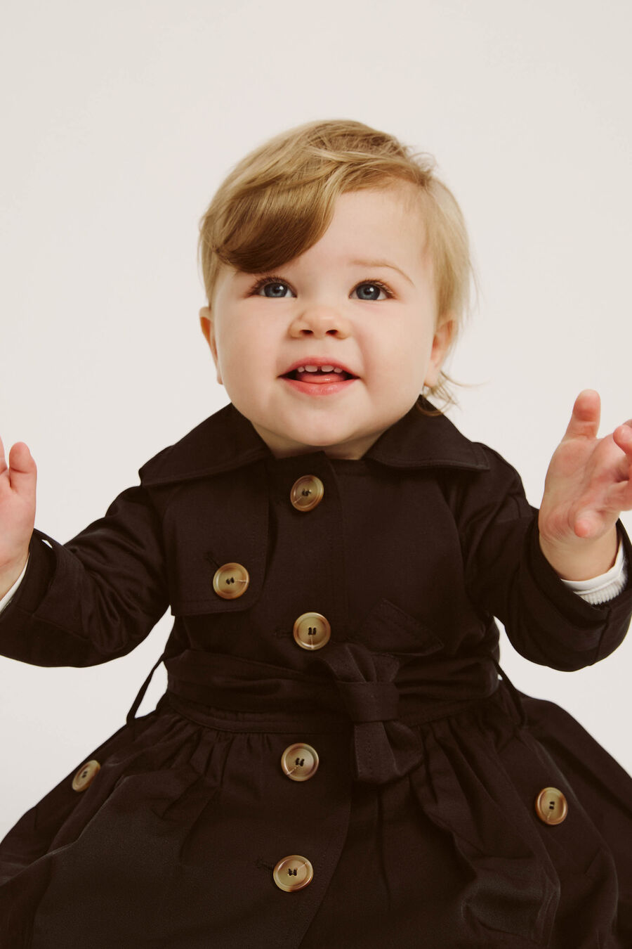 Baby Lucia Belted Classic Trench