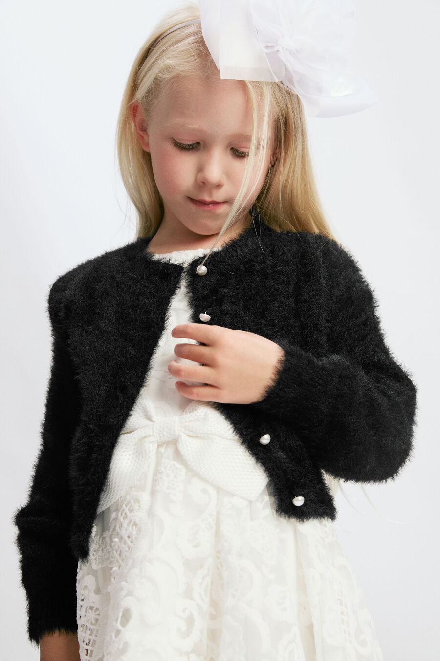 Girls Bell Sleeve Cardi