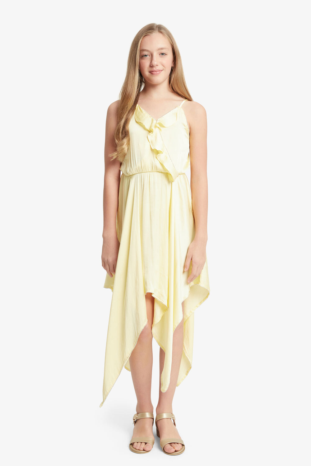 DIVYA HANKY DRESS in colour LIMELIGHT