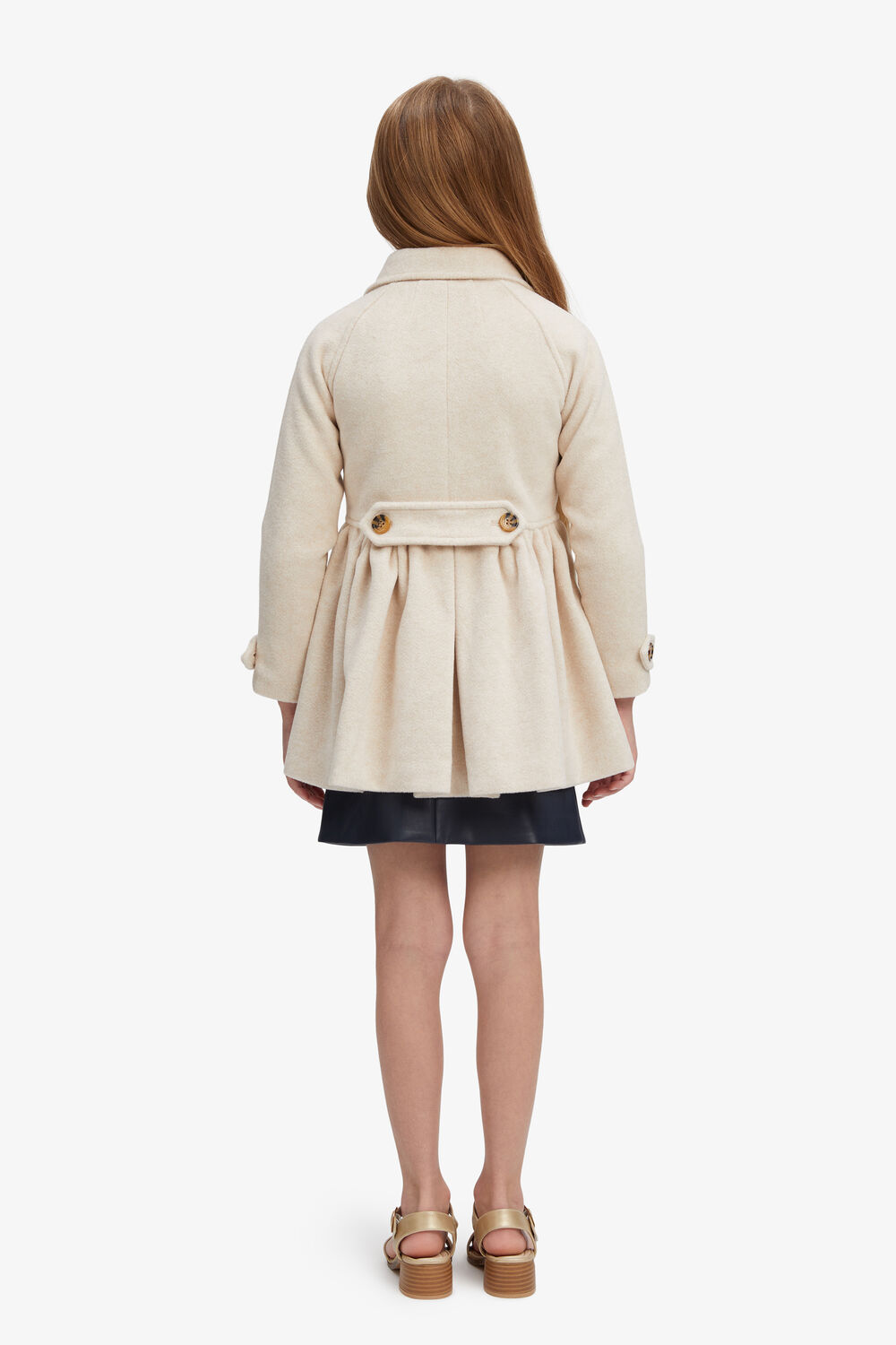 GIRLS TIA TRENCH COAT in colour WHITE SWAN