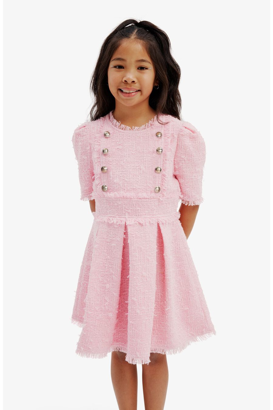 Girls Brielle Boucle Dress