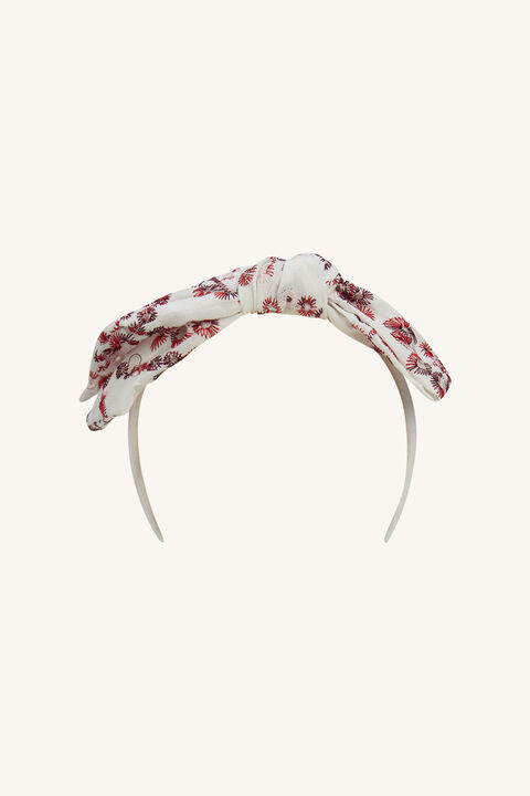 GIRLS AMELIA TIE HEAD BAND in colour POINSETTIA