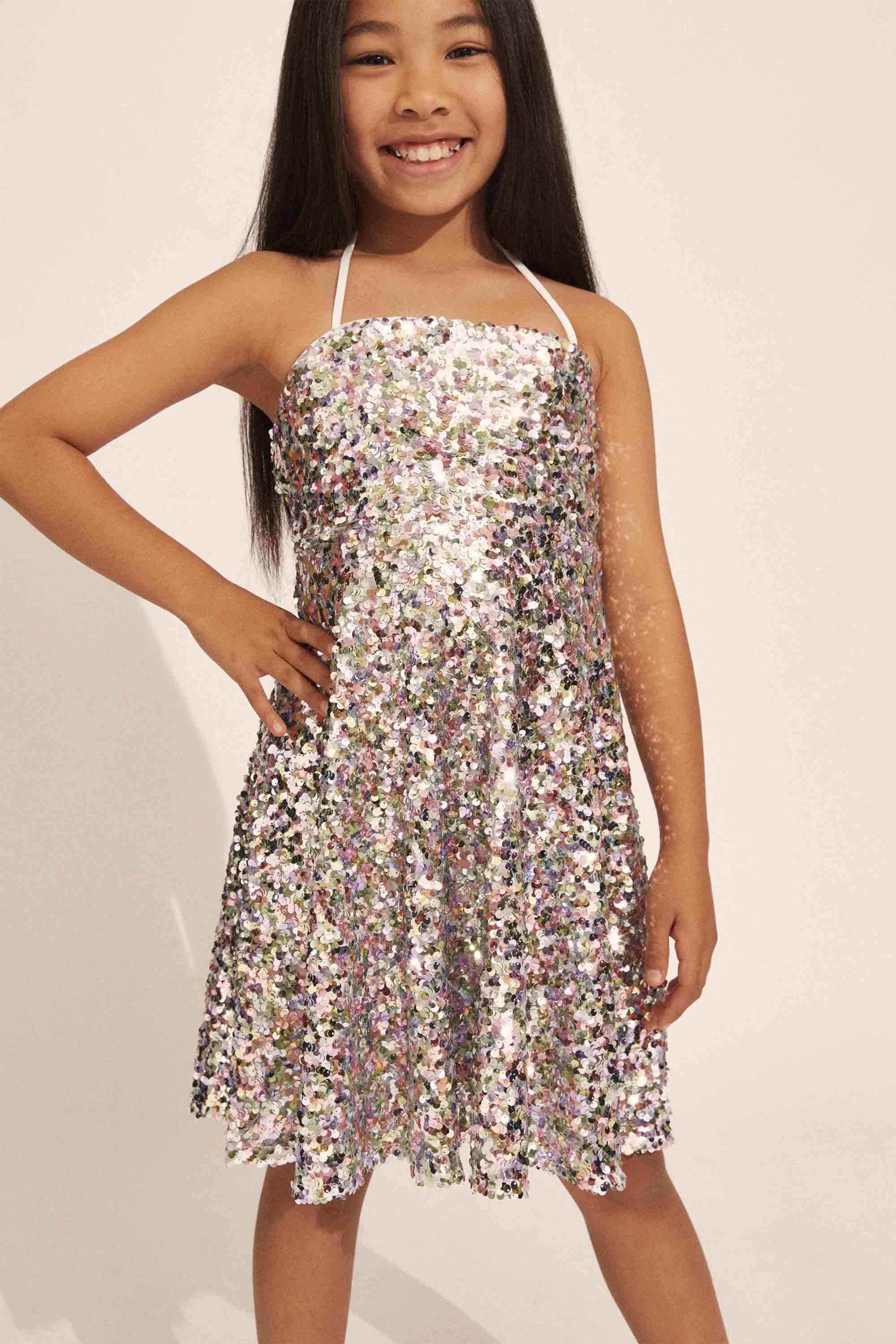 Girls sequins dress top