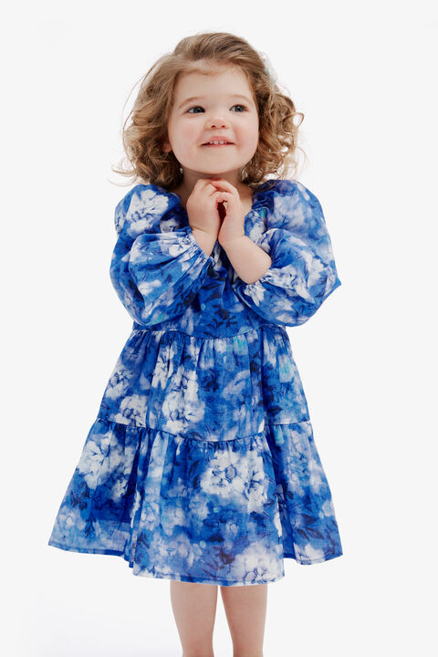 BABY GIRL AIRLEA FLORAL DRESS in colour ROYAL BLUE