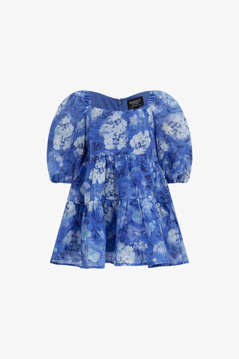 BABY GIRL AIRLEA FLORAL DRESS in colour ROYAL BLUE