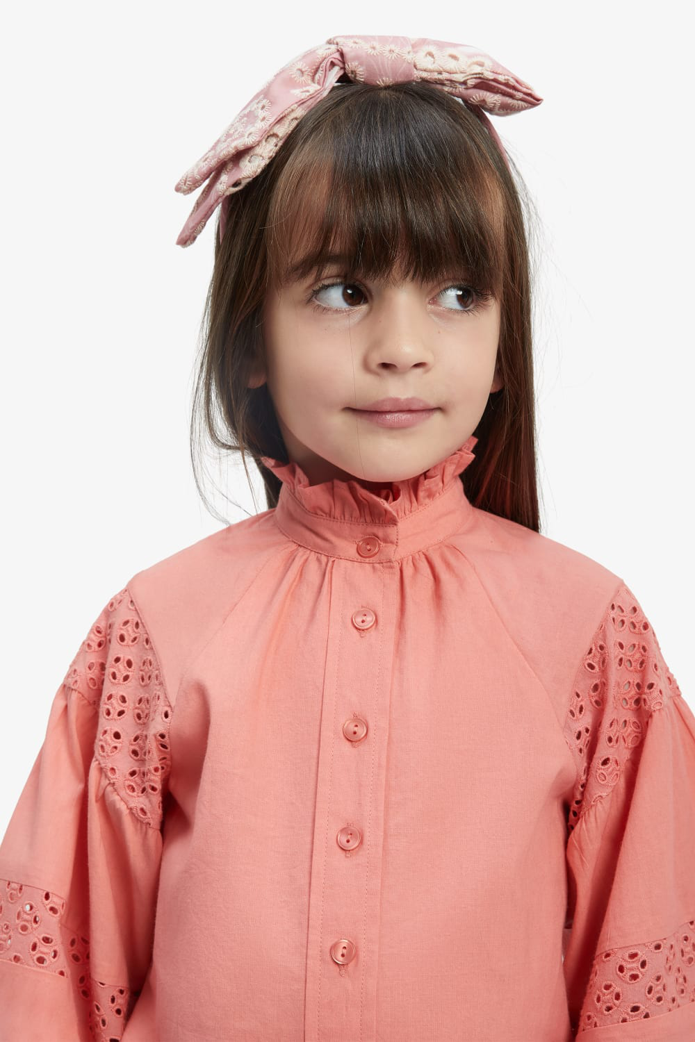 CHARLISE SPLICED BLOUSE in colour ORANGEADE