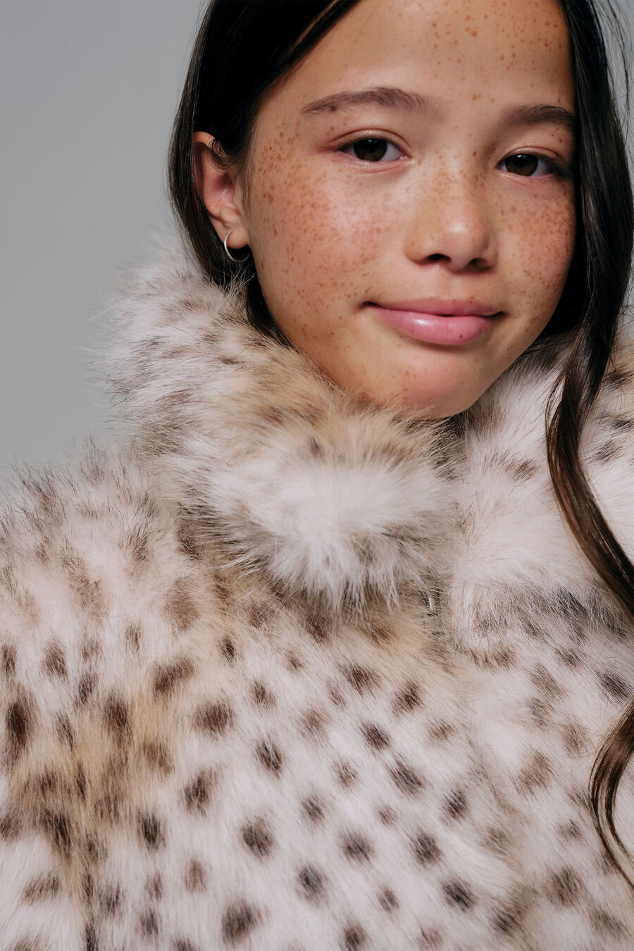 Girls Lea Faux Fur Coat