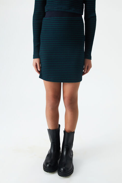 GIRLS EVA STRIPE SKIRT in colour THRUSH