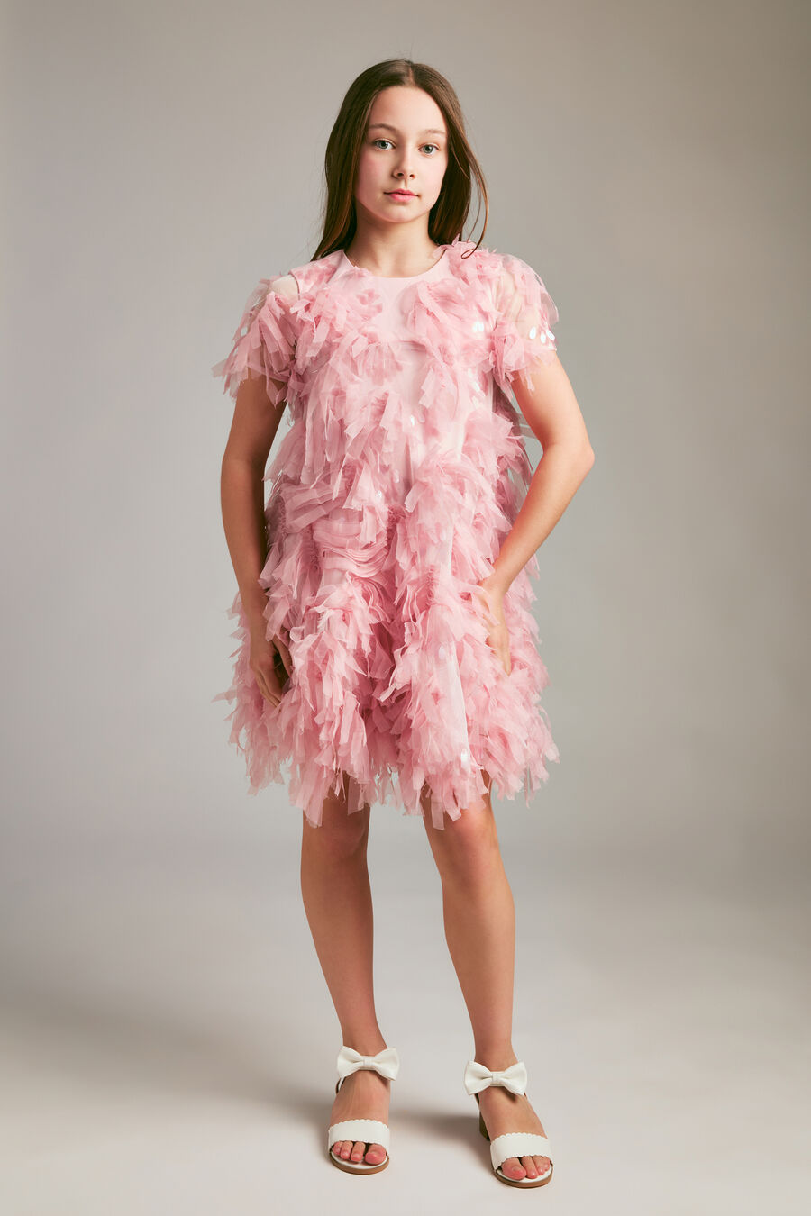 Girls Mallory Tiered Dress