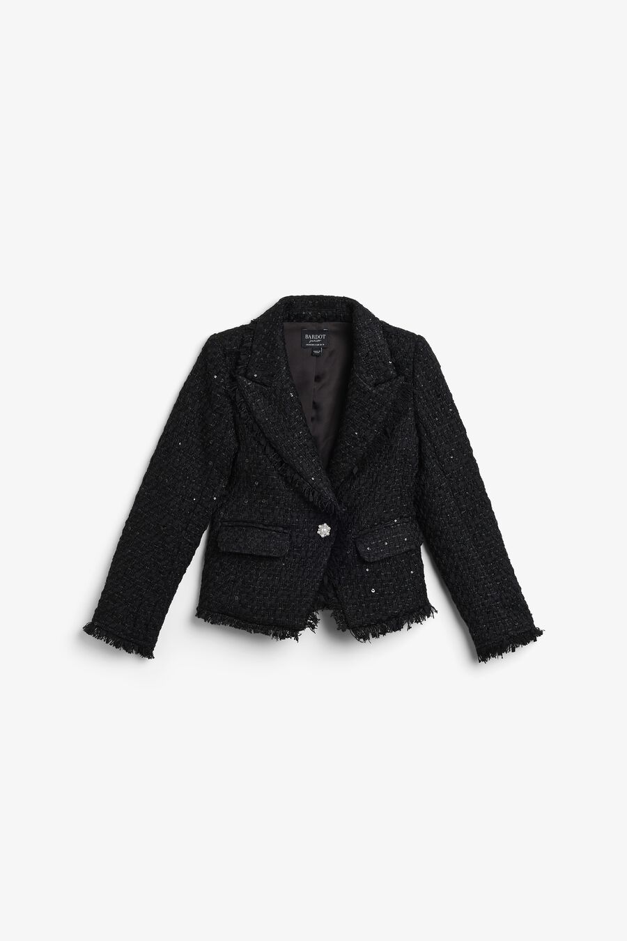 AVA BOUCLE BLAZER in colour Black