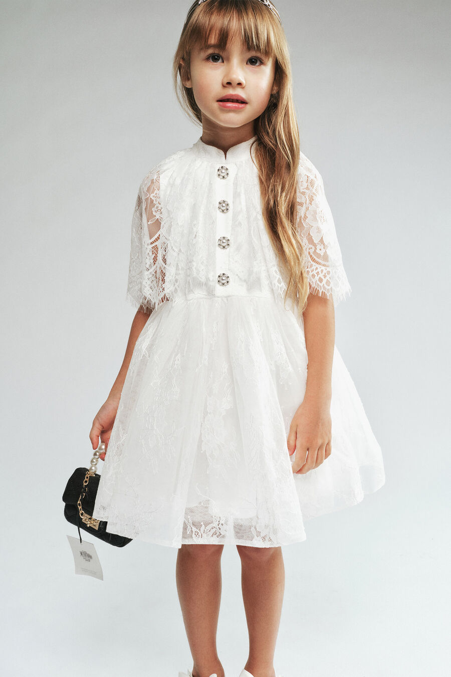 Girls Maeva Lace Dress