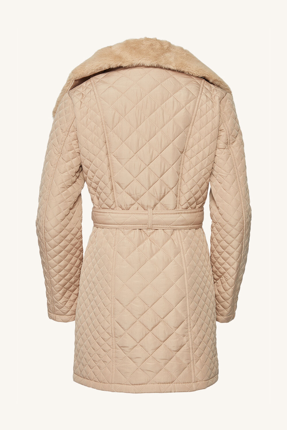 GRACE QUILTED COAT in colour MOONLIGHT
