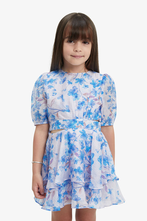 CARLY MINI DRESS in colour BLOSSOM