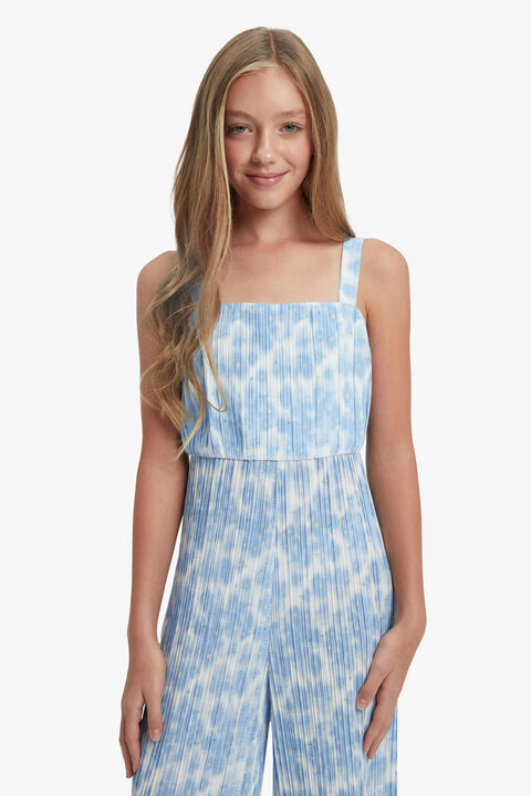 HATTIA FLORAL JUMPSUIT in colour BABY BLUE
